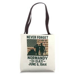 D-Day 81st Anniversary Normandy Paratrooper Military Tribute Tote Bag