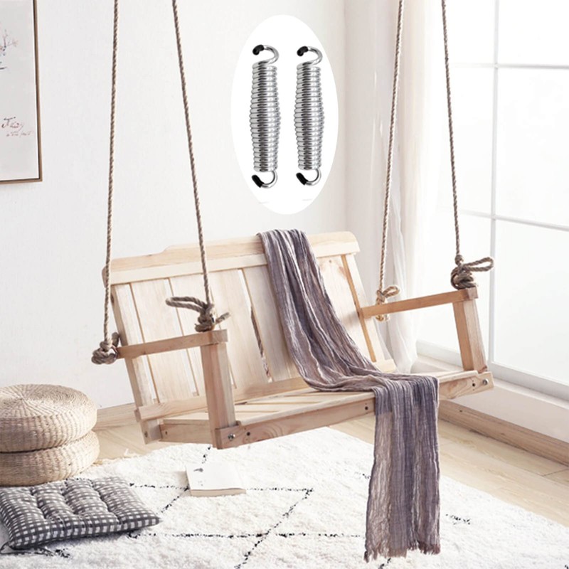 Porch Swing Springs Heavy Duty - 1500Lbs Silver Hammock Chair