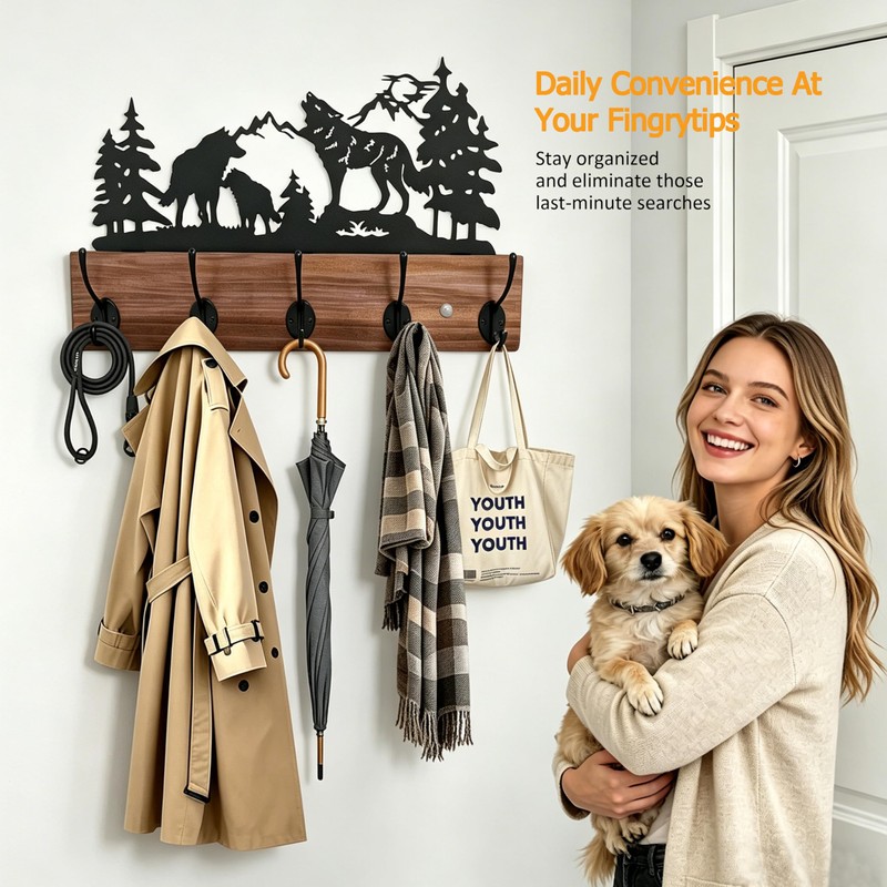 Qobumy woodern Coat Hooks 02