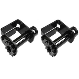 Standard Profile Sliding Winch for Double L Track, Solid Steel Trailer Cargo Winch, Slider Winch (2-Pack)
