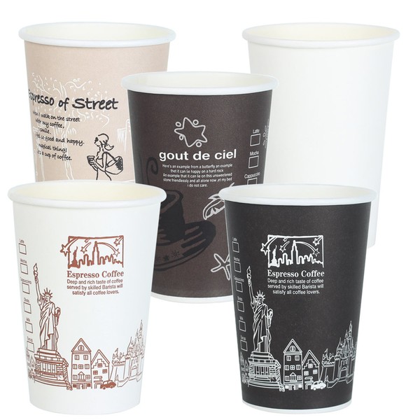 100 13oz 385ml takeout cups, paper hot cups, 100 13oz