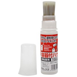 Industry Kowa Brush with Container, For High Viscosity, 3.4 fl oz (100 cc), No.14146, Length 6.6 x Width 1.6 x Depth 1.6 inches (169 x 40 x 40 mm)