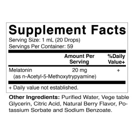 Melatonina Líquida sin Sabor Vitamatic Gotas 200mL Vegano