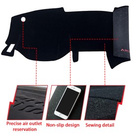 INUBOXES - Tapete antideslizante para tablero de salpicadero, compatible con Nissan Sentra 2020, 2021, 2022, 2023, protector solar (ribete negro)