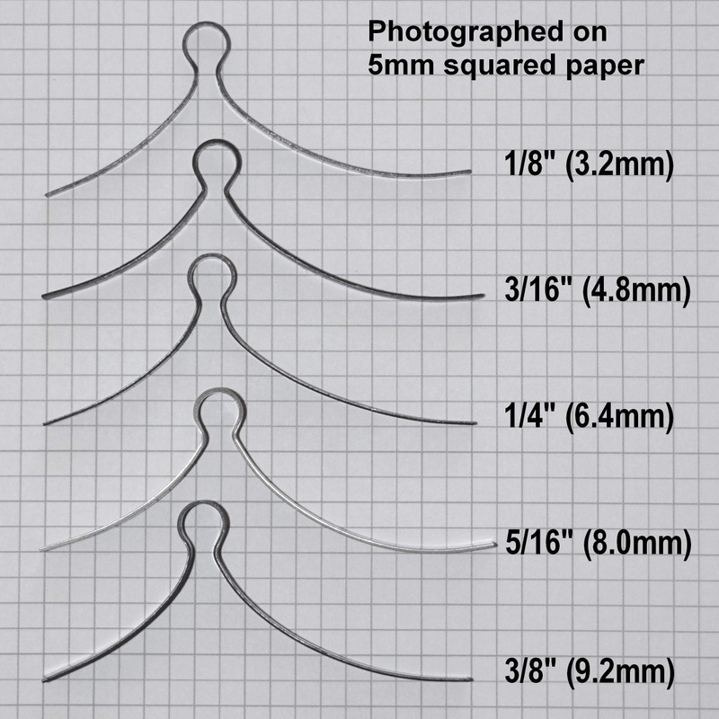 Northern DIY Rim Lock Springs/Feather Springs - Width 1/4" (6.4mm)