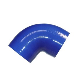 ID 76mm 3" inch 90 degree Elbow Bend Silicone Hose Intercooler Tube Intake Pipe (Blue)