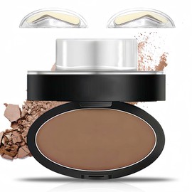 Eyebrow Stamp Kit & Waterproof Powder - Natural Tinting Coloring Set - Creates Flawless Brows for Women & Makeup Beginners