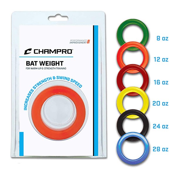 Champro Bat Weight Blister Pack (Green, 8-Ounce)