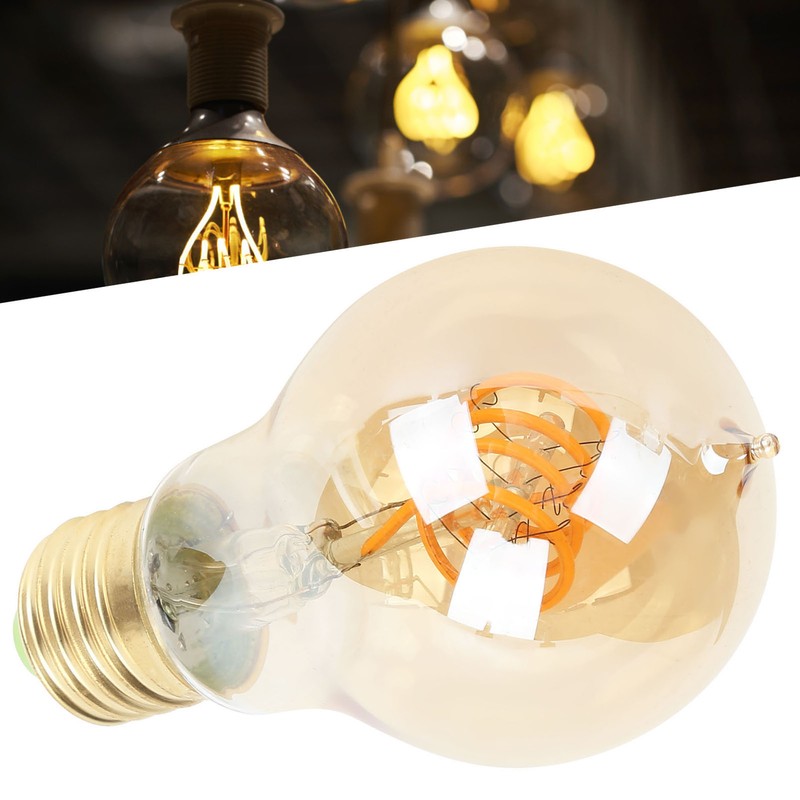 A60 Antique Bulb E27 Base Dimmable LED Filament Bulb 4W