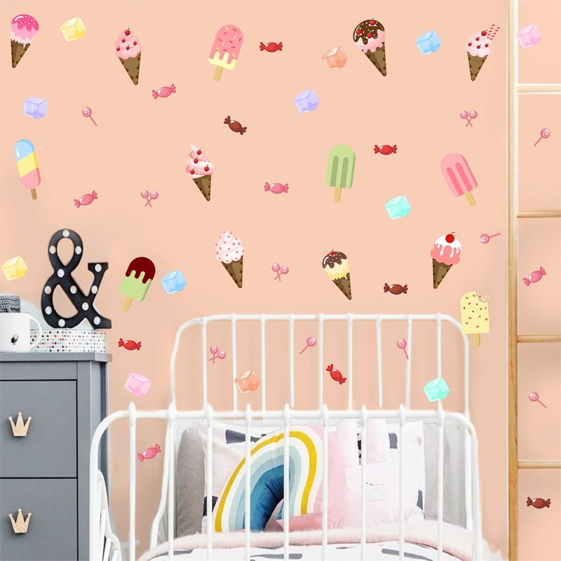 Barri Design Ice Cream Wall Decals Candy Wall Decal Ice