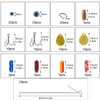 Fishing Lures Spoon Rigs DIY Spinner Baits Treble Hooks Spinner