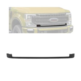 HECASA Grille Lower Trim Moulding Compatible with 2020-2022 Ford F250 F350 Super Duty Front Bumper Grill Lower Hood Trim Chrome