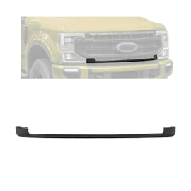 HECASA Grille Lower Trim Moulding Compatible with 2020-2022 Ford F250 F350 Super Duty Front Bumper Grill Lower Hood Trim Chrome