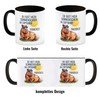 Capybara mit Sonnenbrille Kaffeebecher in schwarz Mein Sonnenschein Lustige Tasse