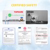 TOPDURE TDSF1 6ft Self-Regulating Heat Tape for Roof and Gutters,