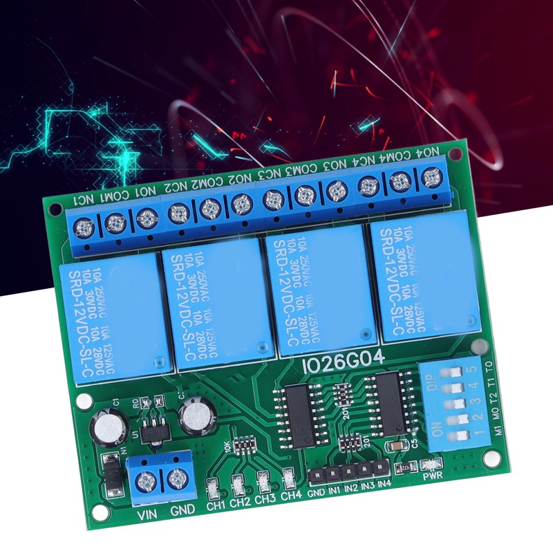 Relay Module 4 Channel Control Board Switch Controller DC 12V