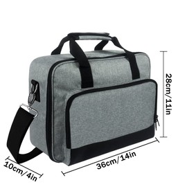 Jaugufiy Projector Carrying Case with Accessories Pockets Projector Travel Bag Projector Storage Bag Projector Organizer Projector Carrier for Epson/BenQ/ViewSonic and Other Brand Projector