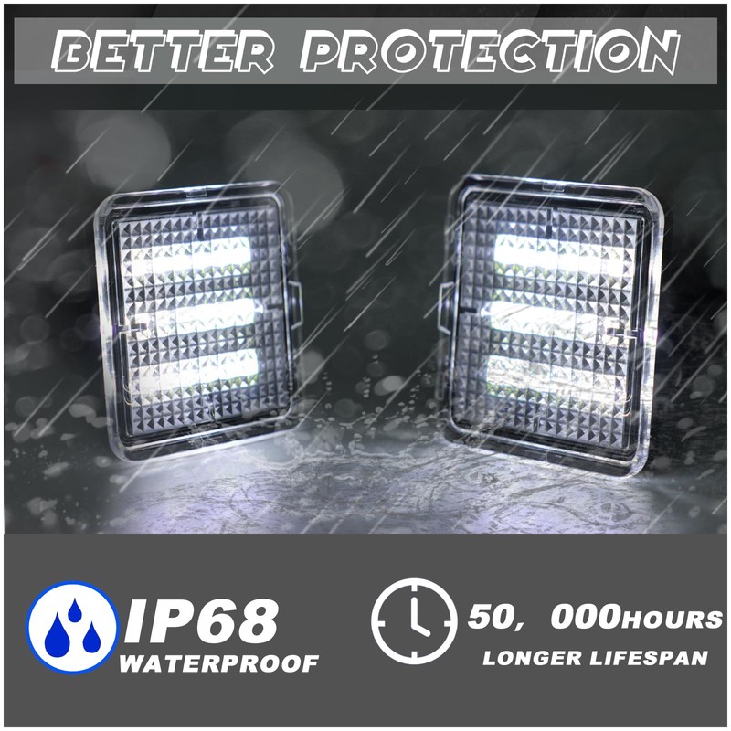 ULTRALTH LED License Plate Light Kit for Toyota Tacoma 2016-2023