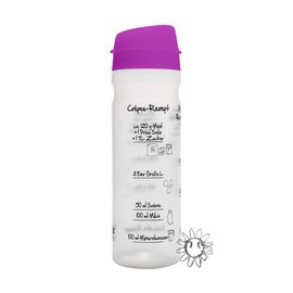 875 ml Pancake Shaker (Purple) with Recipe Print for Pancakes, Crepes and Flädle (German version)