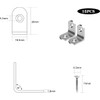 Profiwoab 15pcs Corner Braces 20x20x18.5mm Stainless Steel Latch L Joint