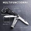 OUTU Keychain Nail Clipper Multitool, 6 in 1 EDC Utility