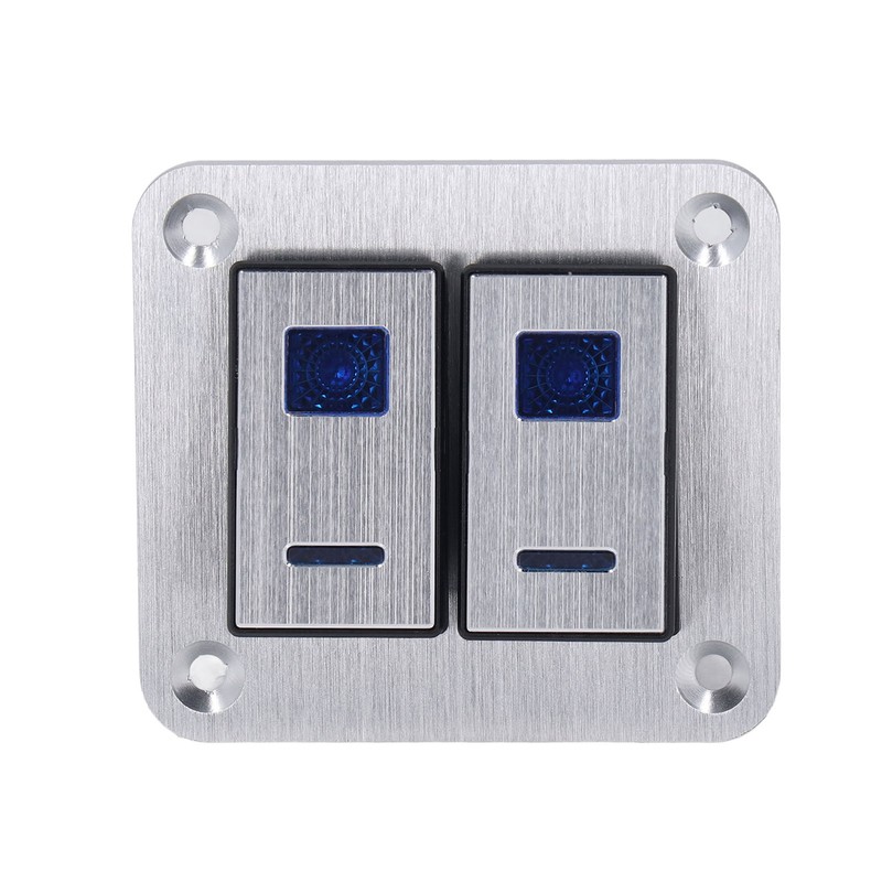 Rocker Switch Panel 2 Gang On Off Toggle Switch Panel