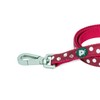 Petface White Dots Pattern Dog Lead, Medium, Cherry