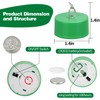 KOABY 24 Pack Green Light Non-Flickering Flameless Tea Lights, Green