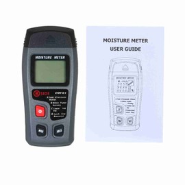Wood Moisture Test Moisture Meter 4 Modes Portable Hygrometer Pin Type Timber Humidity Instrument Handheld Water Leak Detector LCD Display