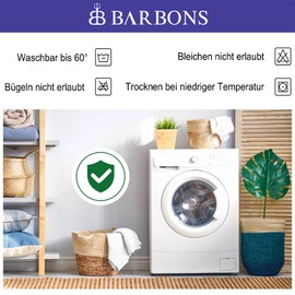 BARBONS Mattress Protector 140 x 200 cm - Oeko-Tex Certified Waterproof Mattress Topper Incontinence Pad Washable Moisture Protection Breathable (Poly. 140 x 200 cm)