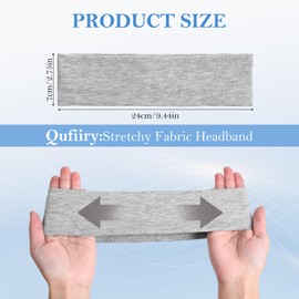 Bewudy 3 Stück Stirnband Damen Sport, Baumwolle Haarband Damen Elastische Haarbänder Weich Schweißabsorbierend Stirnbänder für Sport Yoga Fitness Haarschmuck