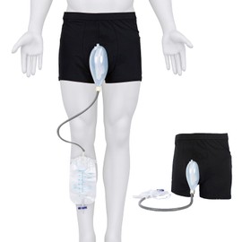 kyaoayo Urine Bag for Women/Men, Portable Urine Bag, Reusable Urine Bag for Men and Women, Leakproof Urine Collection Bag, Urine Funnel Urine Drainage Bag (S)
