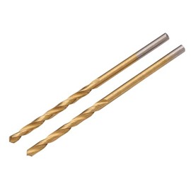 Draper 2pcs HSS Drill Bit 2.5 x 57 mm | Masonry Titanium Tools | Metal Tip Drills | Heavy Duty Bits | 08861