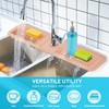 TUYOART 24 Inch Longer Kitchen Sink Splash Guard,Silicone Sink Mat