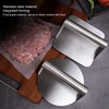 Stainless Steel Burger Press Professional Manual Adjustable Prevents Stick Grill