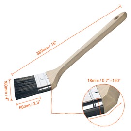 Great Andrew Radiator Paint Brush 4" with Long Handle