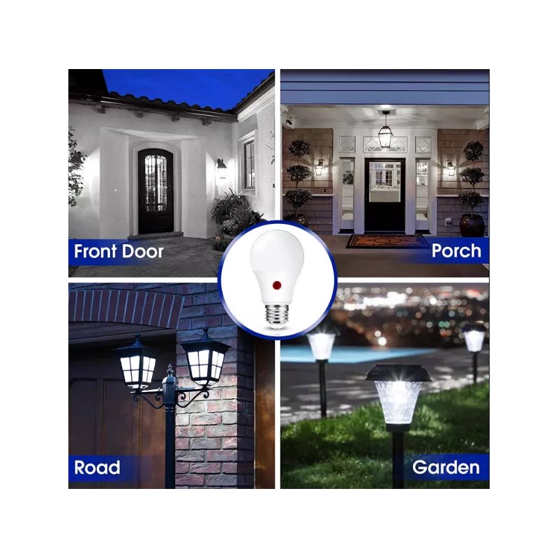 L LOHAS LED Dusk to Dawn Light Bulbs Outdoor A19