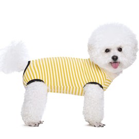 KUVEELA PET Dog Post Surgery Clothing for Small and Medium Dogs, Postoperative Wear, Post Surgery Cover Clothes, Protective Clothes, Alternative to Elizabethan Collar, For Male and Female Use, Spaying