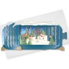Message In A Bottle Christmas Reindeers Pop Up Christmas Card