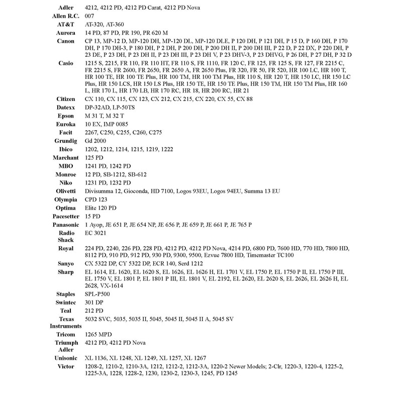 (4 Pack) Sharp EL-1750V Sharp EL-1801V Calculator Ink Roller, Black