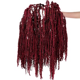 Suncalla 12 Pcs Red Spring Natural Dried Amaranthus Hanging Flowers Amaranthus Artificial Flowers for Wedding Arch Bouquet Floral Garland Wall Home Decoration (23 Inch)