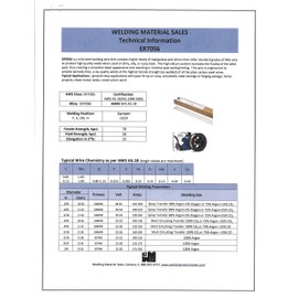 Blue Demon ER70S6 X 3/32" X 1LB Tube Carbon Steel TIG rod