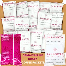 Coffee Packets, Jamaican Me Crazy Flavored Medium Roast Coffee Packs, Single Serve Individual Coffee Single Pot Packets for 12 Cup Coffee Maker, (2 Ounce, Pack of 36)
