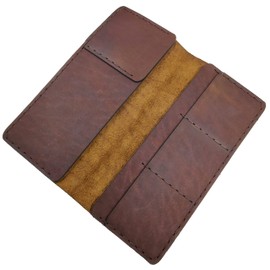 Passport Holder Full Grain Leather Cover Case Travel Wallet Holds Field Notes credit cards Cover Wallet, Gift for Traveler, Passport Case, Gift for Him or her, Gift for Couple Unique Dark Brown 8.5'', BROWN, Fold