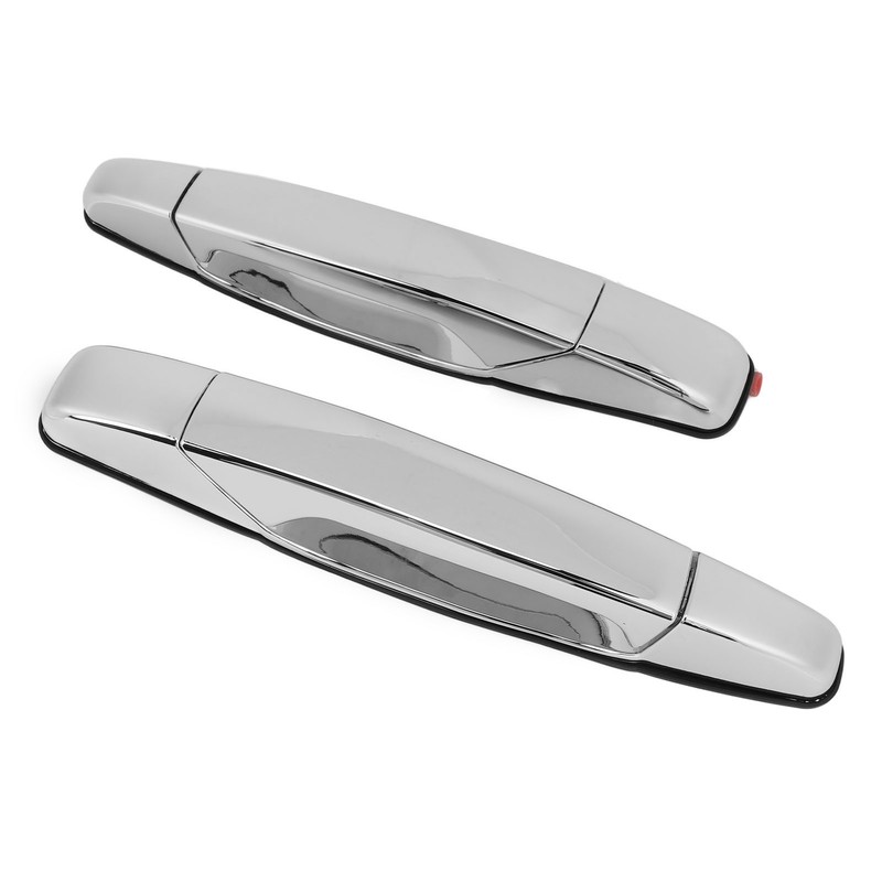 2pcs Exterior Chrome Door Handle ABS Plastic Automotive Outside Door