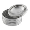 2 x Wind Ashtray Hinged Lid Outdoor & Indoor Stainless