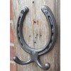 Handcrafted CAST Iron Antique Style Horseshoe Double Robe Hook for