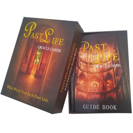 GZXINKE Past Life Oracle Cards with Guidebook, 44 Tarot Deck, Love, Life Purpose Divination Cards