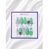 Mint Angel Heart Handmade Nail Tips - Stiletto / 민트