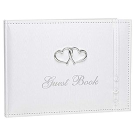 Shudehill 2949766 White Wedding Bridal Guest Book Wedding Decorations, Gifts - White